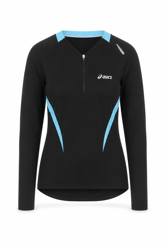 Womens UK Size XS ASICS Black Running & Jogging T-Shirt