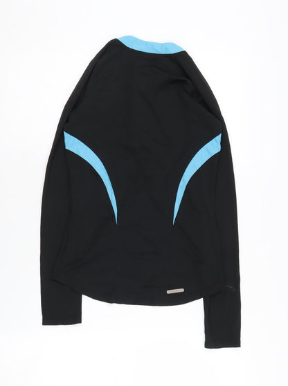 Asics Women's XS Black Long Sleeve 1/4 Zip Top
