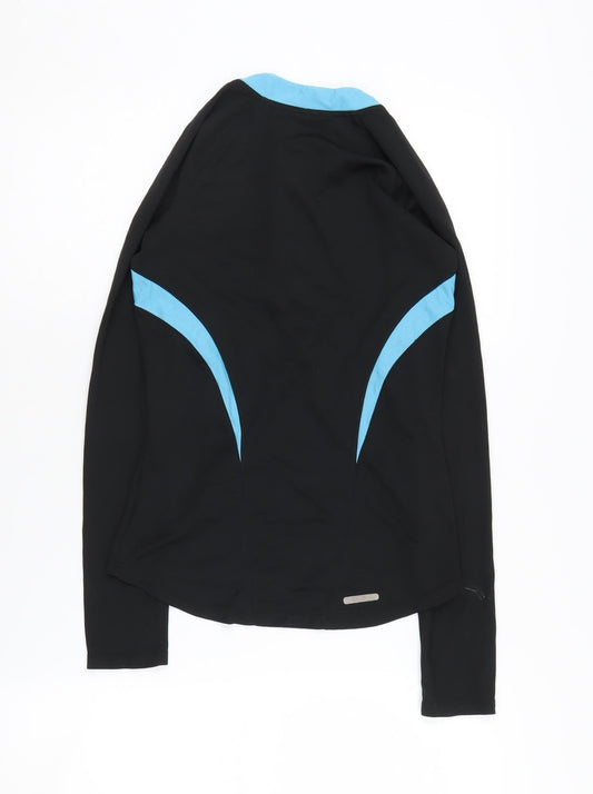 Asics Women's XS Black Long Sleeve 1/4 Zip Top