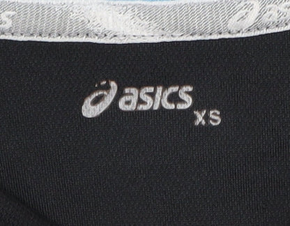 Asics Women's XS Black Long Sleeve 1/4 Zip Top