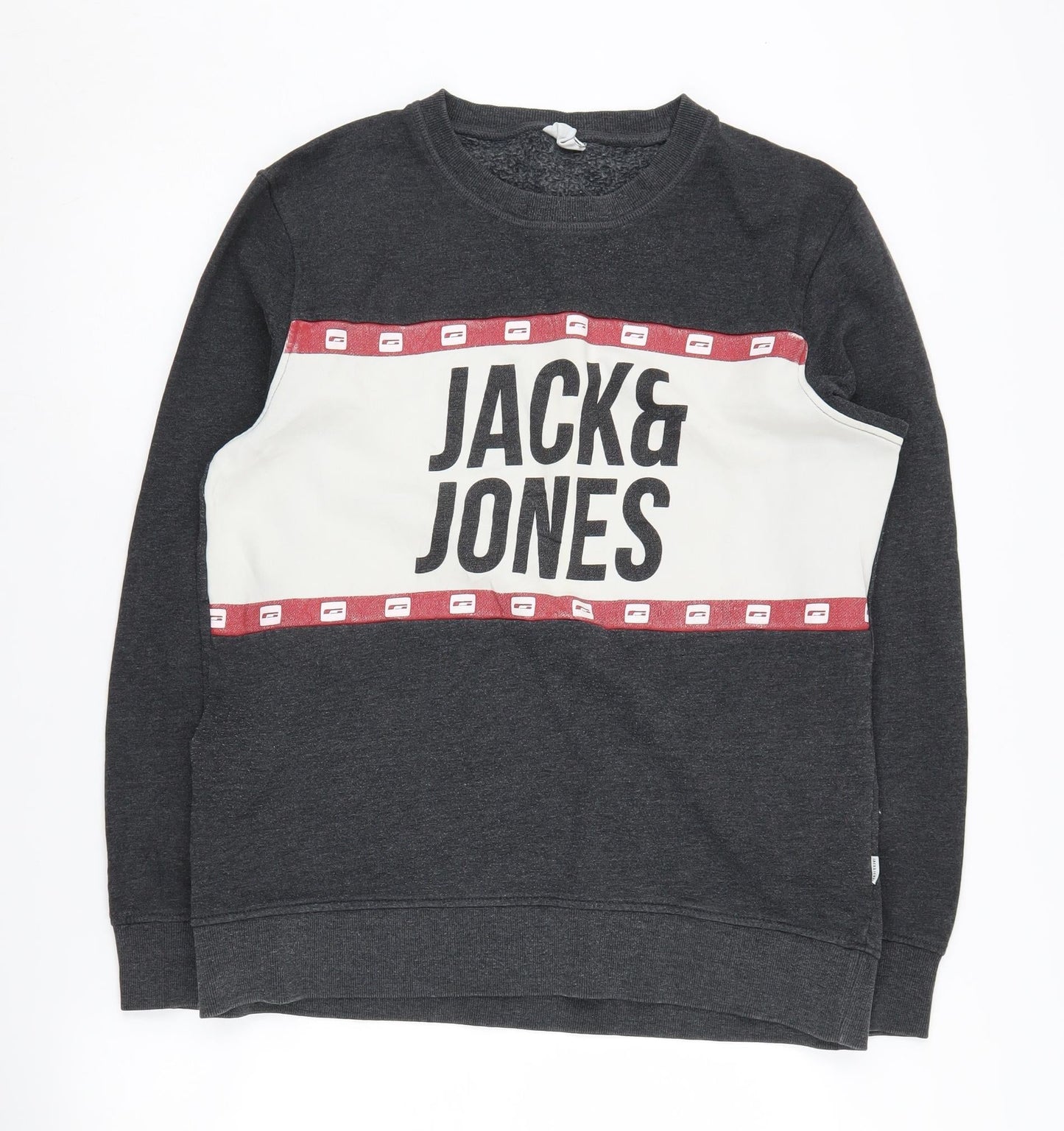 Mens UK Size L JACK & JONES Grey Pullover Sweatshirt