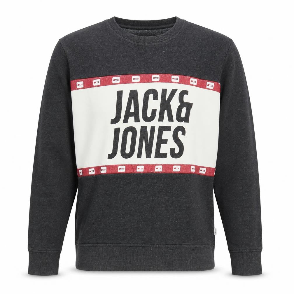 Mens UK Size L JACK & JONES Grey Pullover Sweatshirt