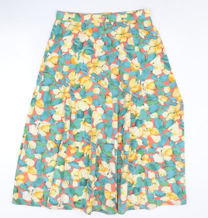Womens UK Size 16 Viyella Pleated  Skirt