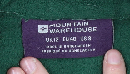 Womens UK Size 12 Mountain Warehouse Green Full Zip Sweatshirt