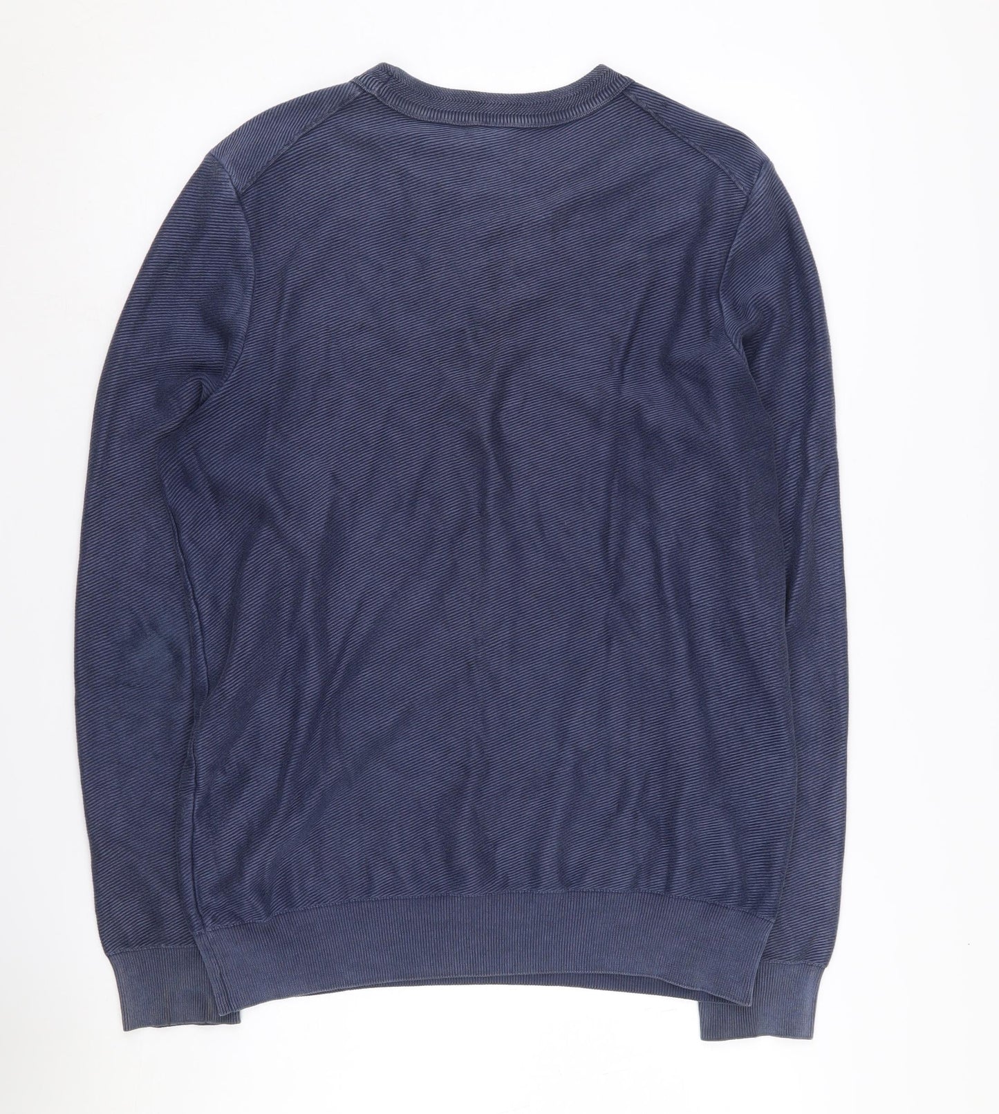 Mens UK Size L HUGO BOSS Blue Pullover Sweatshirt