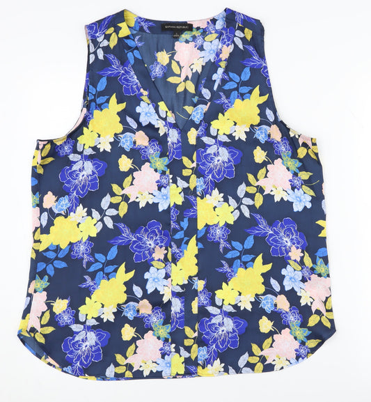 Banana Republic Women's Multicoloured Floral Blouse L