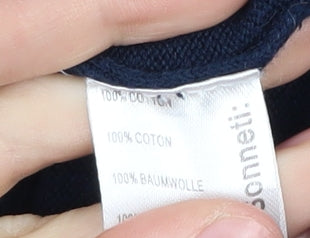 Sonneti Men's Blue Henley V-Neck Jumper M