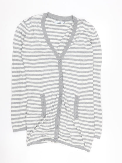 Womens UK Size 10 adidas Grey Cardigan Jumper