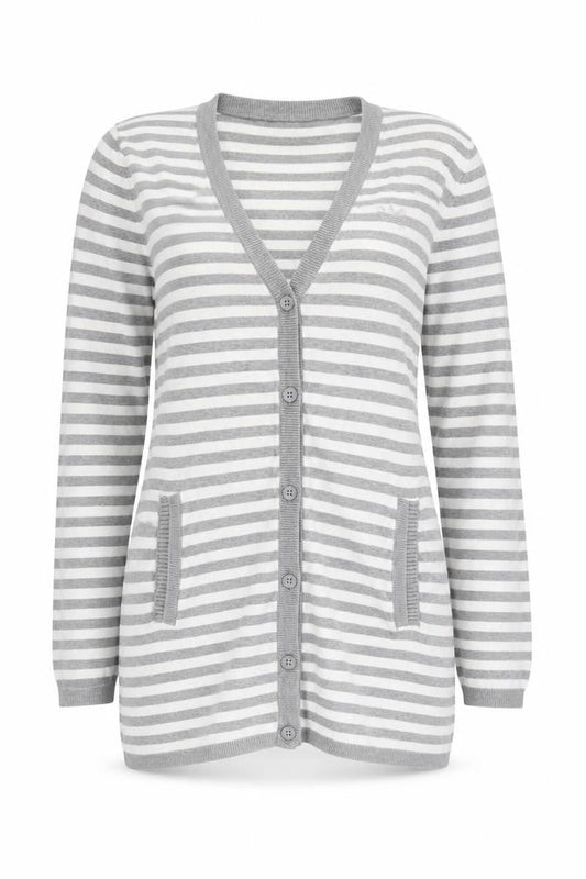 Womens UK Size 10 adidas Grey Cardigan Jumper