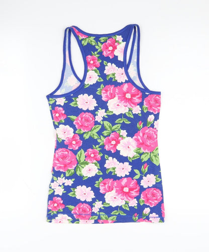 Abercrombie Teens Blue Floral Tank Top XL
