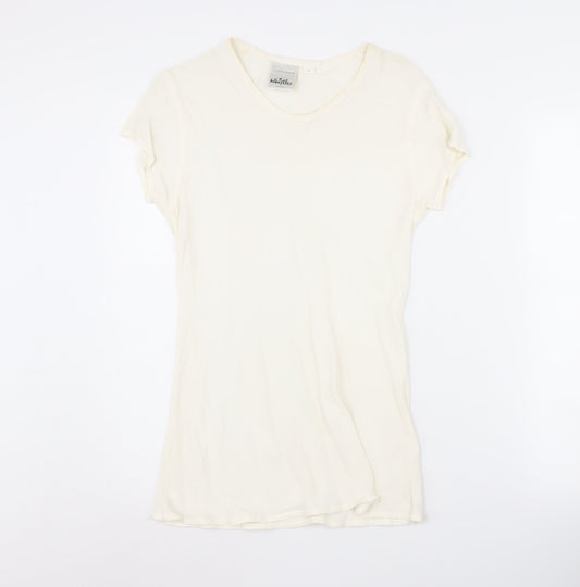 Womens UK Size L Whistles Ivory Basic T-Shirt