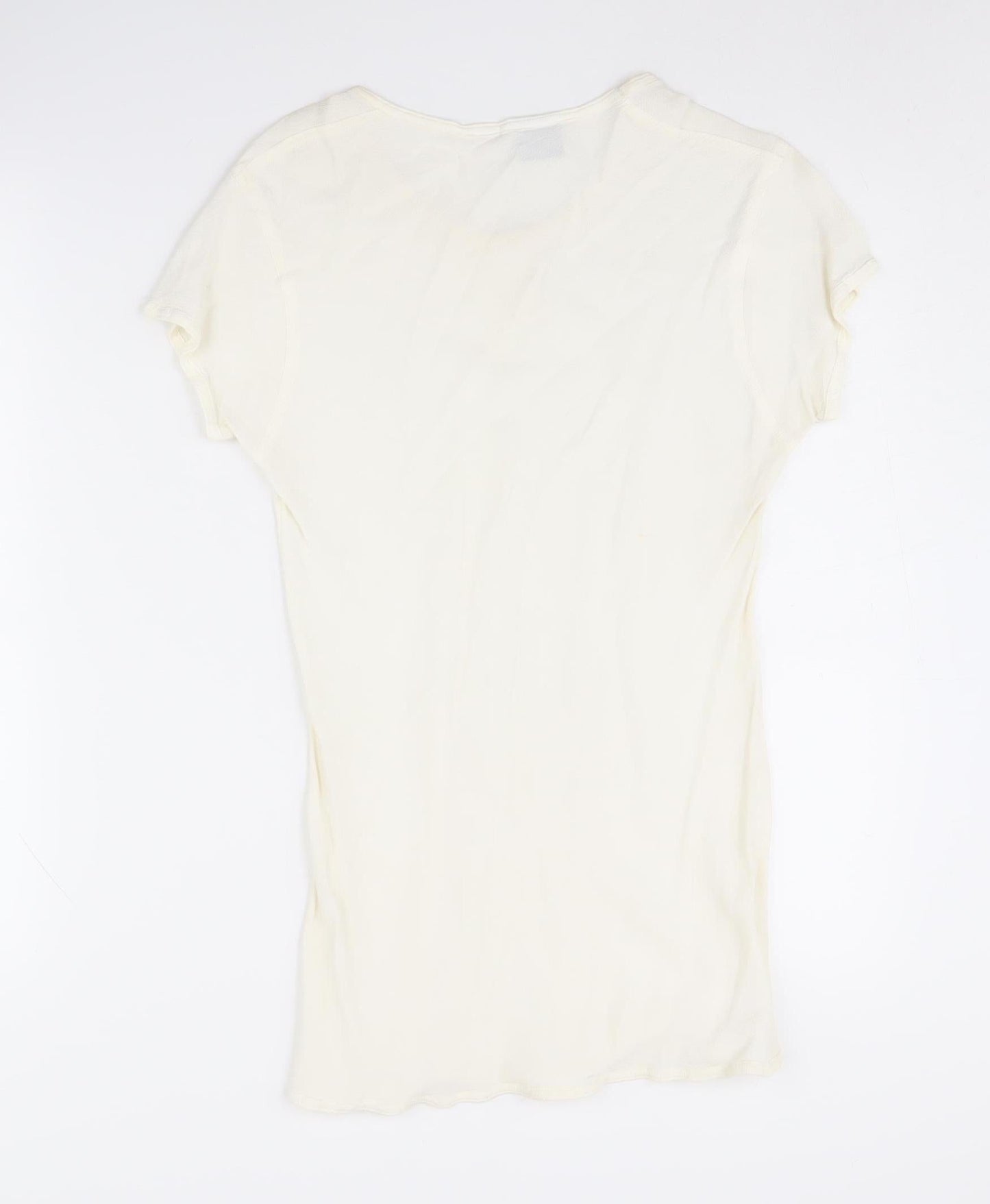 Womens UK Size L Whistles Ivory Basic T-Shirt
