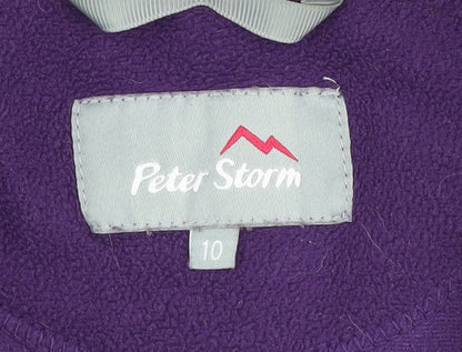 Peter Storm Women's Purple Fleece Sweatshirt Size 10