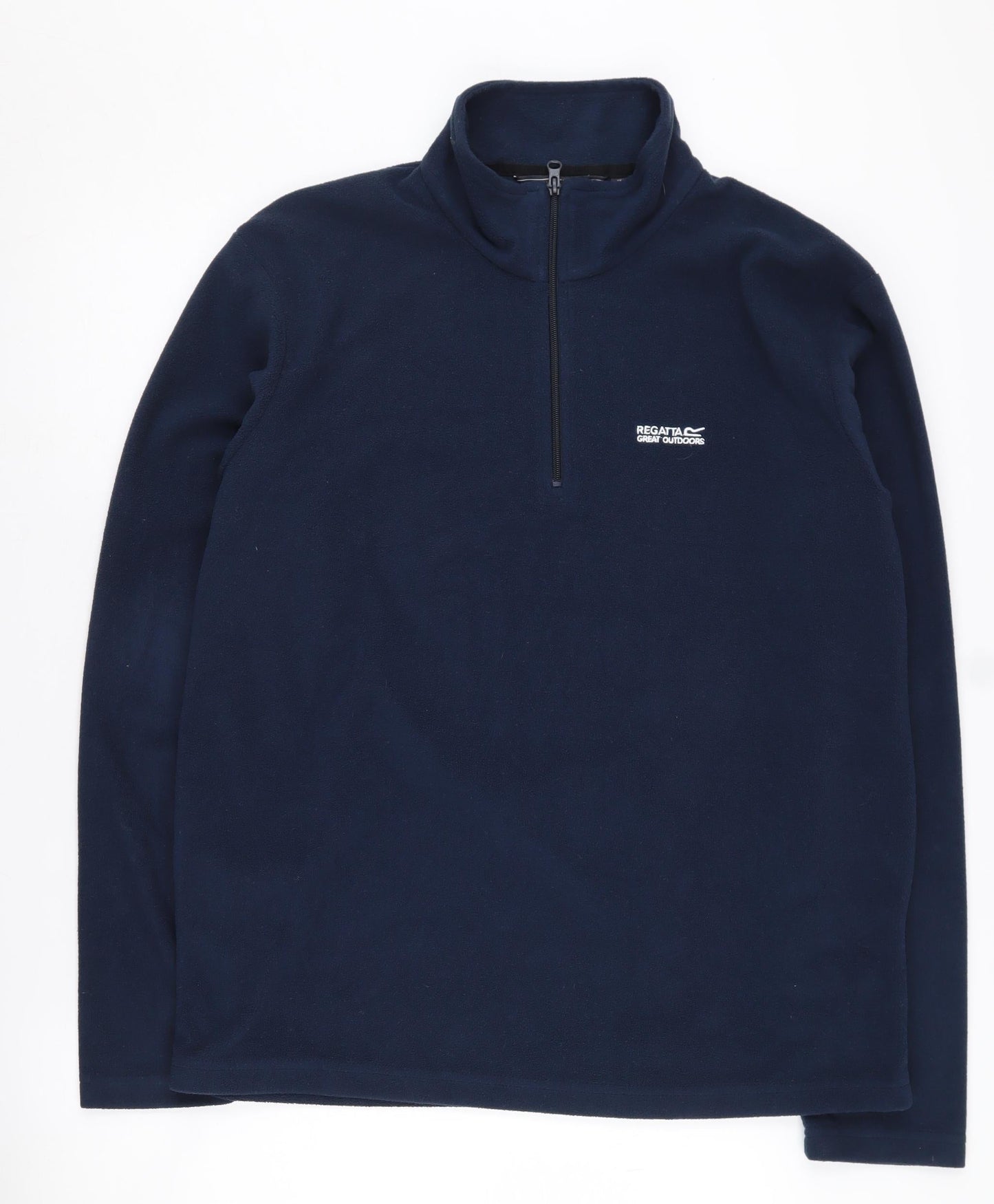 Mens UK Size L Regatta Blue 1/4 Zip Sweatshirt