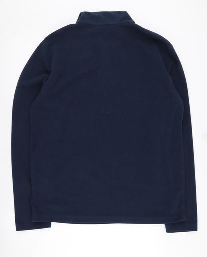 Mens UK Size L Regatta Blue 1/4 Zip Sweatshirt