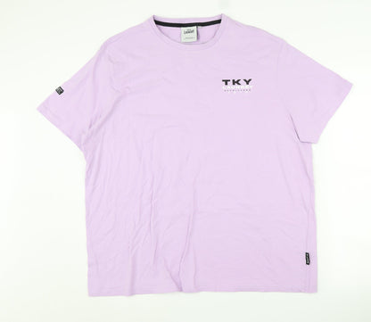 Tokyo Laundry Men's XXL Purple Graphic T-Shirt