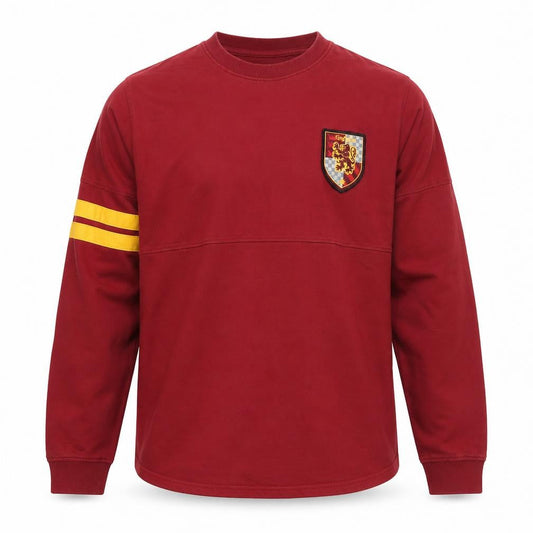Front view of Harry Potter unisex red gryffindor sweatshirt m