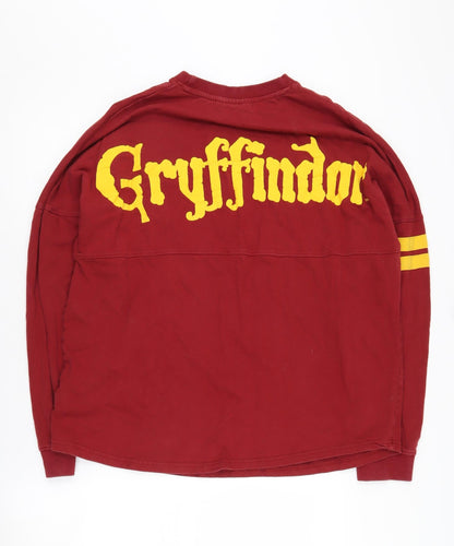 Unisex Adults UK Size M Harry Potter Red Pullover Sweatshirt