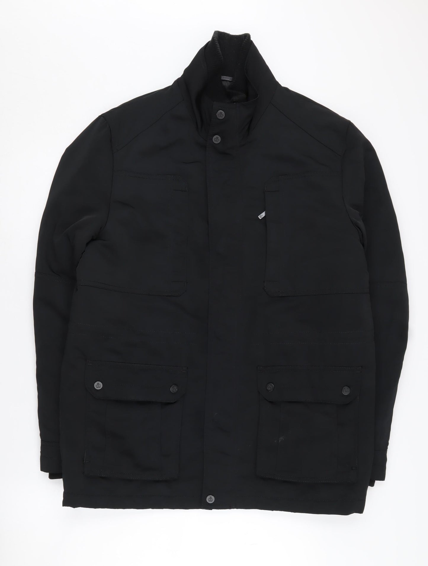 Mens UK Size M Jeff Banks Black Basic Jacket