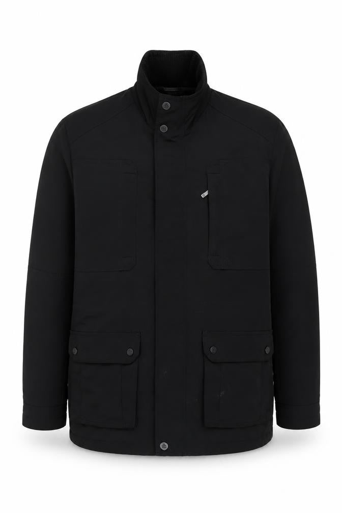 Mens UK Size M Jeff Banks Black Basic Jacket