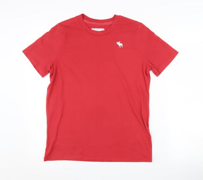 Abercrombie Kids Boys Red T-Shirt, Size 13-14 Years