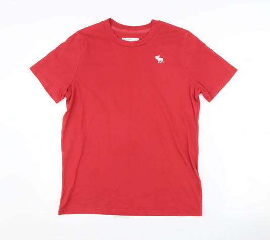 Abercrombie & Fitch Kids Boys Red T-Shirt, Size 13-14 Years
