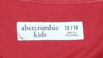 Abercrombie Kids Boys Red T-Shirt, Size 13-14 Years
