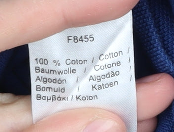 Lacoste Men's Blue Polo Shirt, Size M, Cotton, Logo