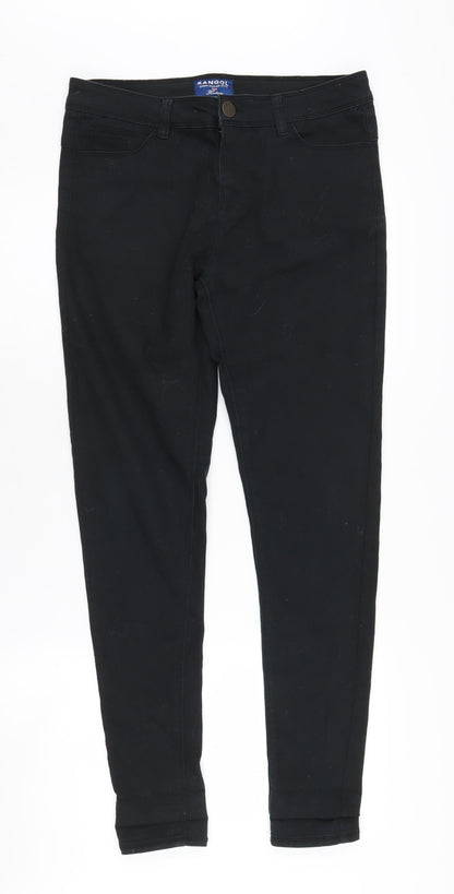 Kangol Women's Black Skinny Jeans Size 10 Stretch Denim