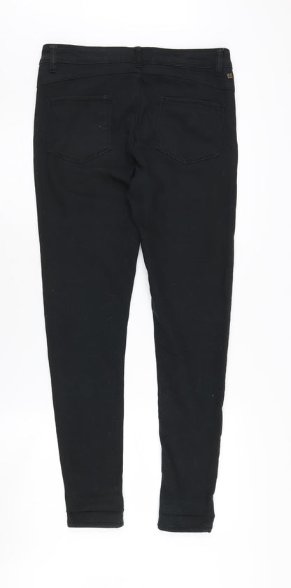 Kangol Women's Black Skinny Jeans Size 10 Stretch Denim