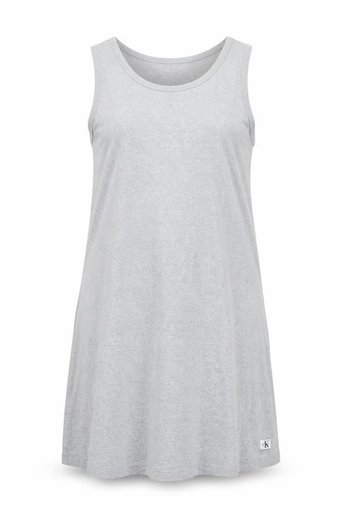 Calvin Klein Women's Grey Tank Dress L Sleeveless