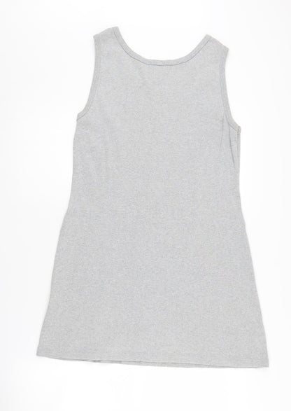 Calvin Klein Women's Grey Tank Dress L Sleeveless