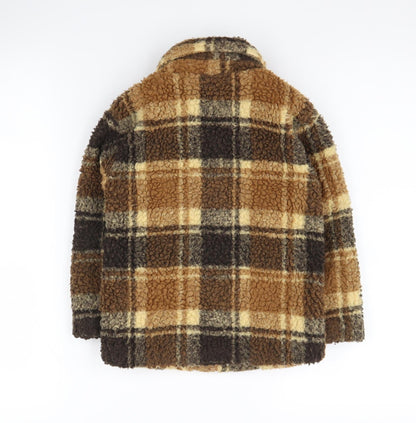 Tokyo Laundry Boys Brown Plaid Jacket 3-4 Years