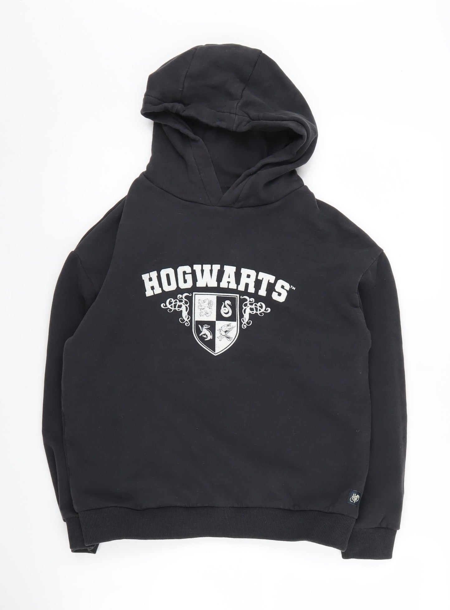 Marks and Spencer Boys Black Hogwarts Hoodie 11-12Y Pullover