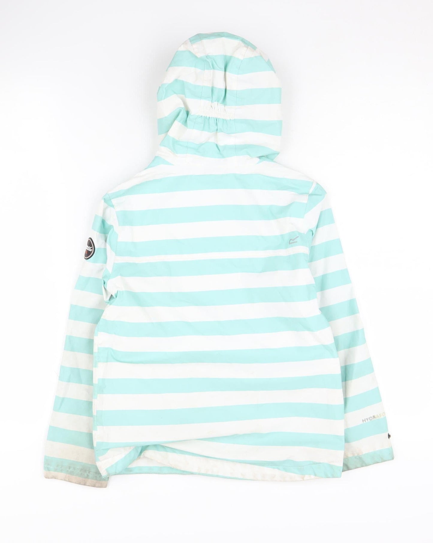 Regatta Girls Blue Striped Rain Coat, 8 Years