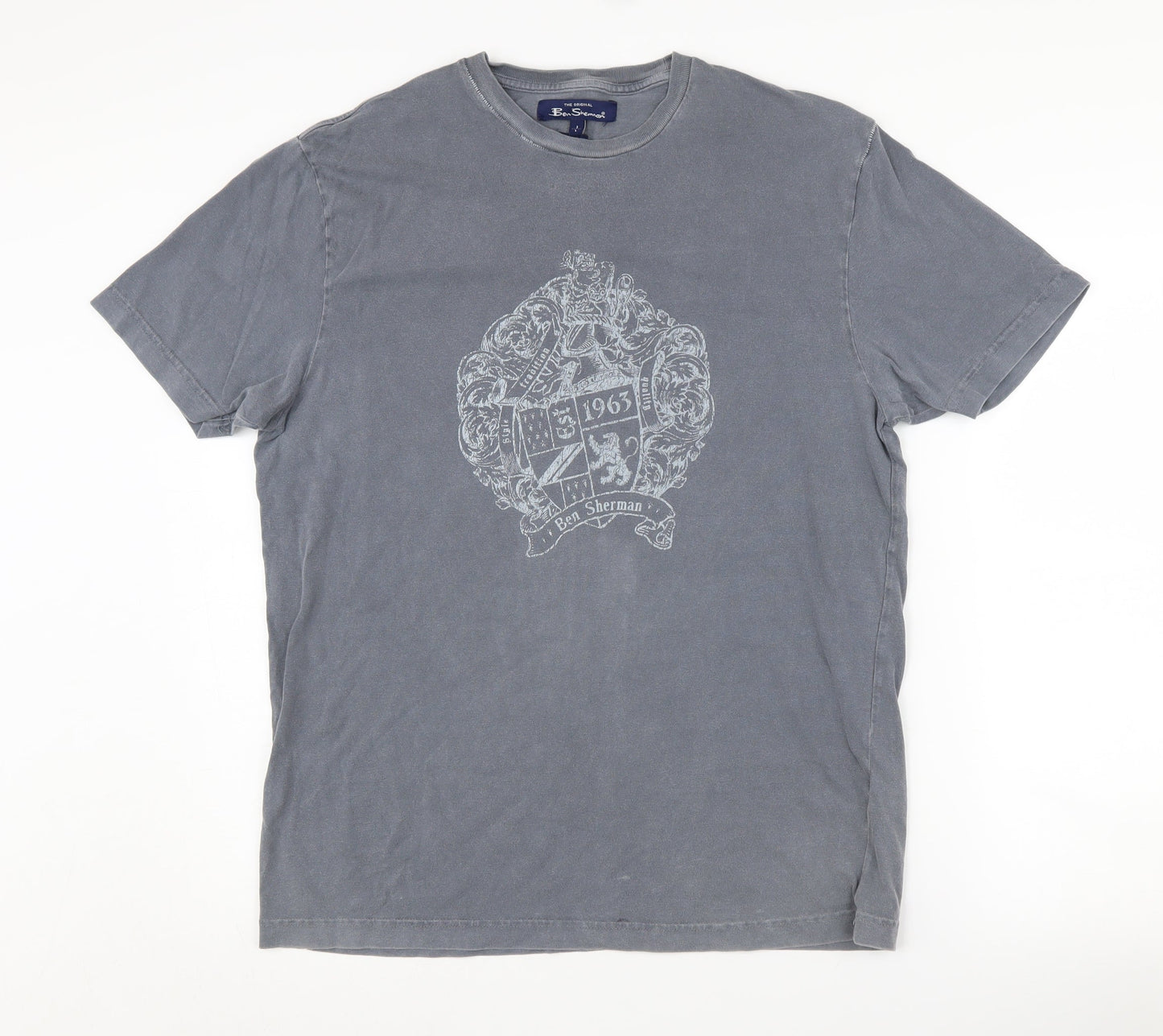 Mens UK Size L Ben Sherman Grey  T-Shirt