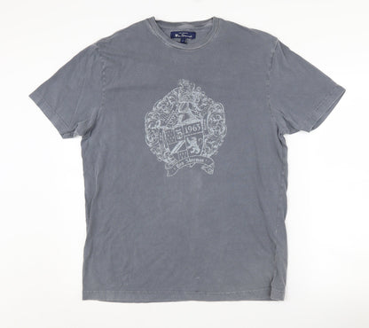 Mens UK Size L Ben Sherman Grey  T-Shirt