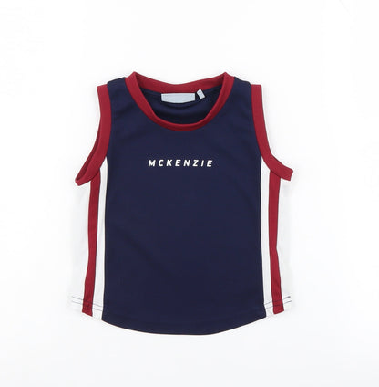 McKenzie Unisex Blue Baby Tank Top 12-18 Months Jersey