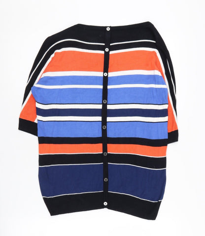 Jasper Conran Women's Multicoloured Striped Cardigan, Size 12