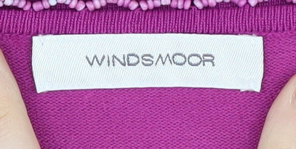 Womens UK Size M Windsmoor Purple Basic T-Shirt