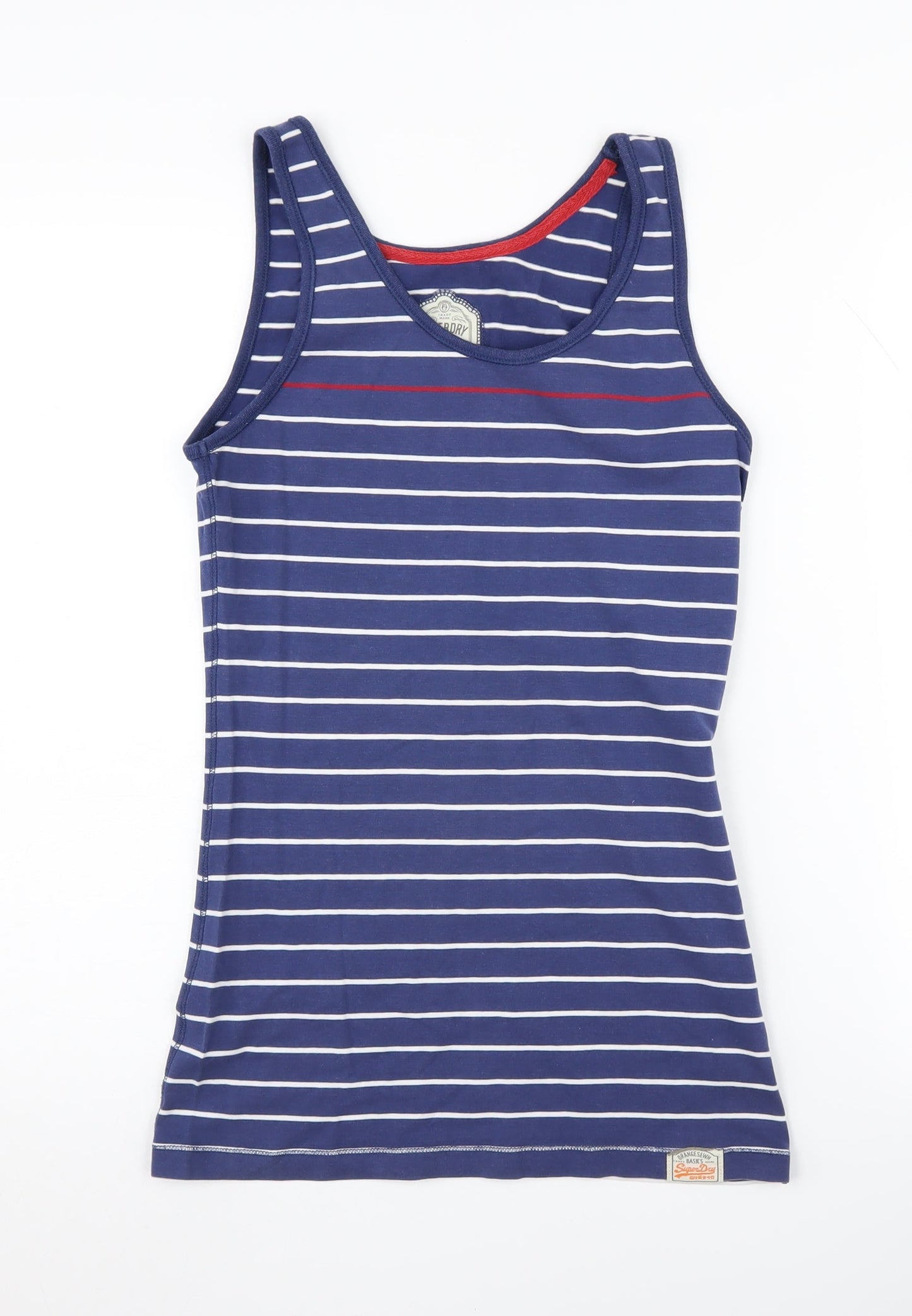 Womens UK Size M Superdry Blue Basic Tank