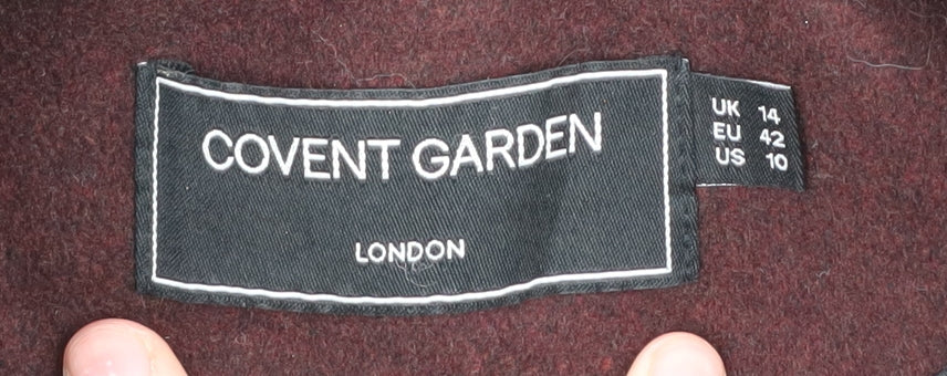 Womens UK Size 14 Covent Garden Red Overcoat