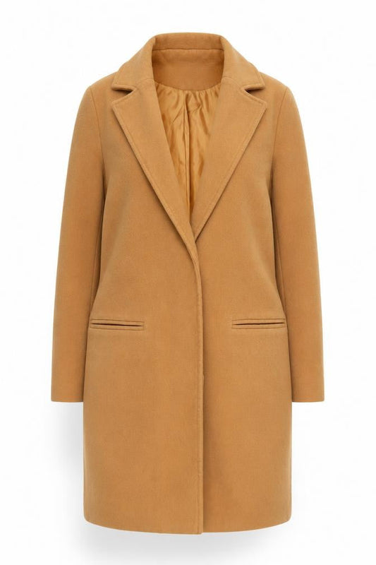Womens UK Size 8 Missguided Brown Overcoat