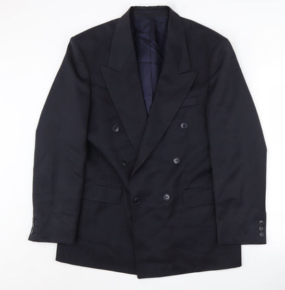 Mens UK Size 38 Sergio Rossi Regular Blue Suit Jacket