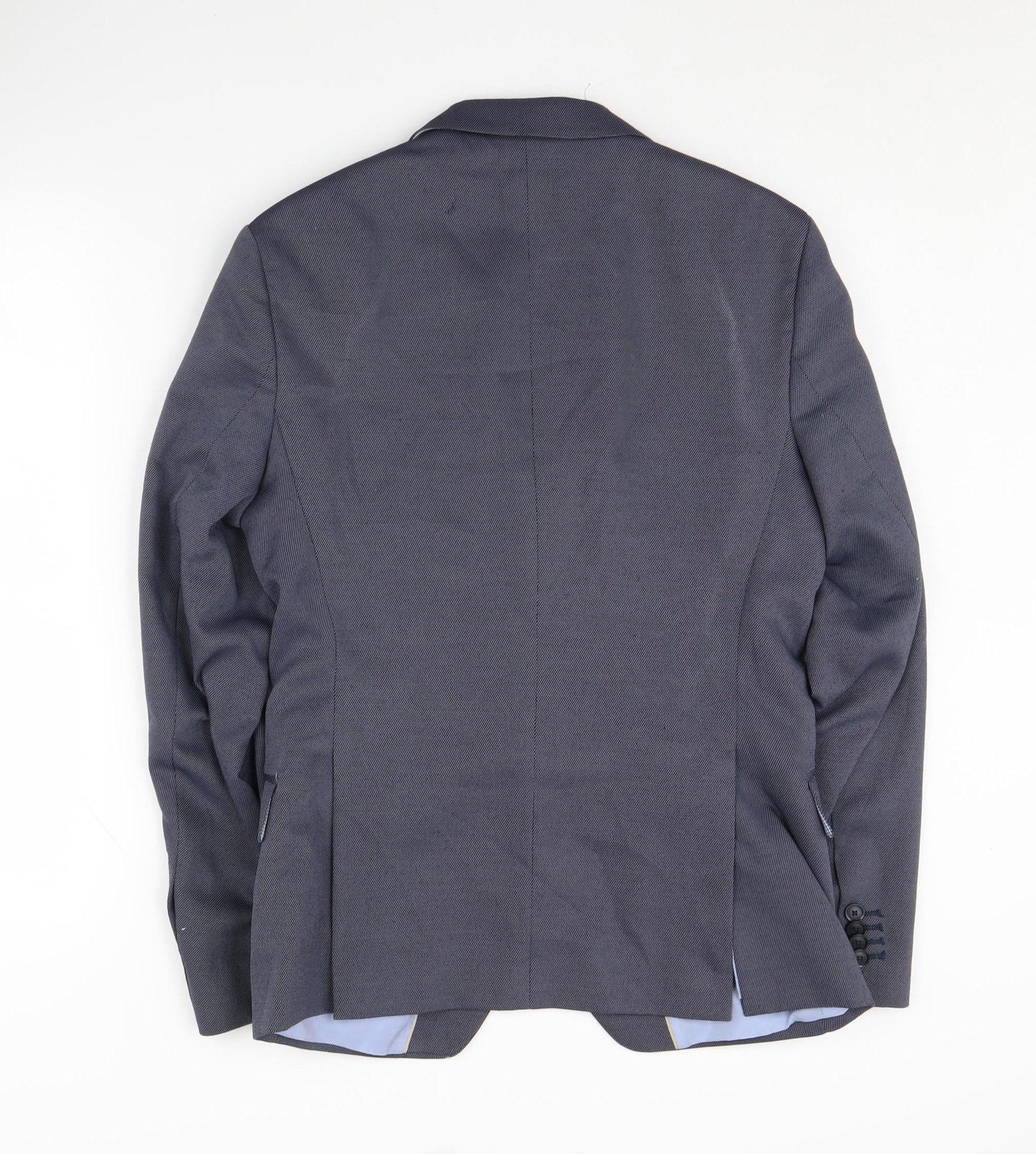 Mens UK Size 36 Zara Man Regular Blue Suit Jacket