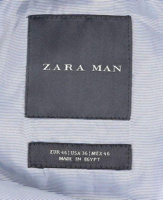 Mens UK Size 36 Zara Man Regular Blue Suit Jacket