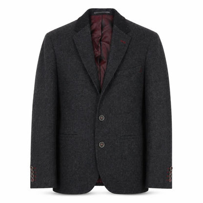 Remus Uomo Men's Grey Wool Blazer 36R Jacket