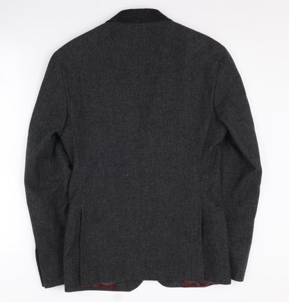 Remus Uomo Men's Grey Wool Blazer 36R Jacket