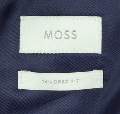 Moss Blue Suit Jacket Unisex 40S Tailored