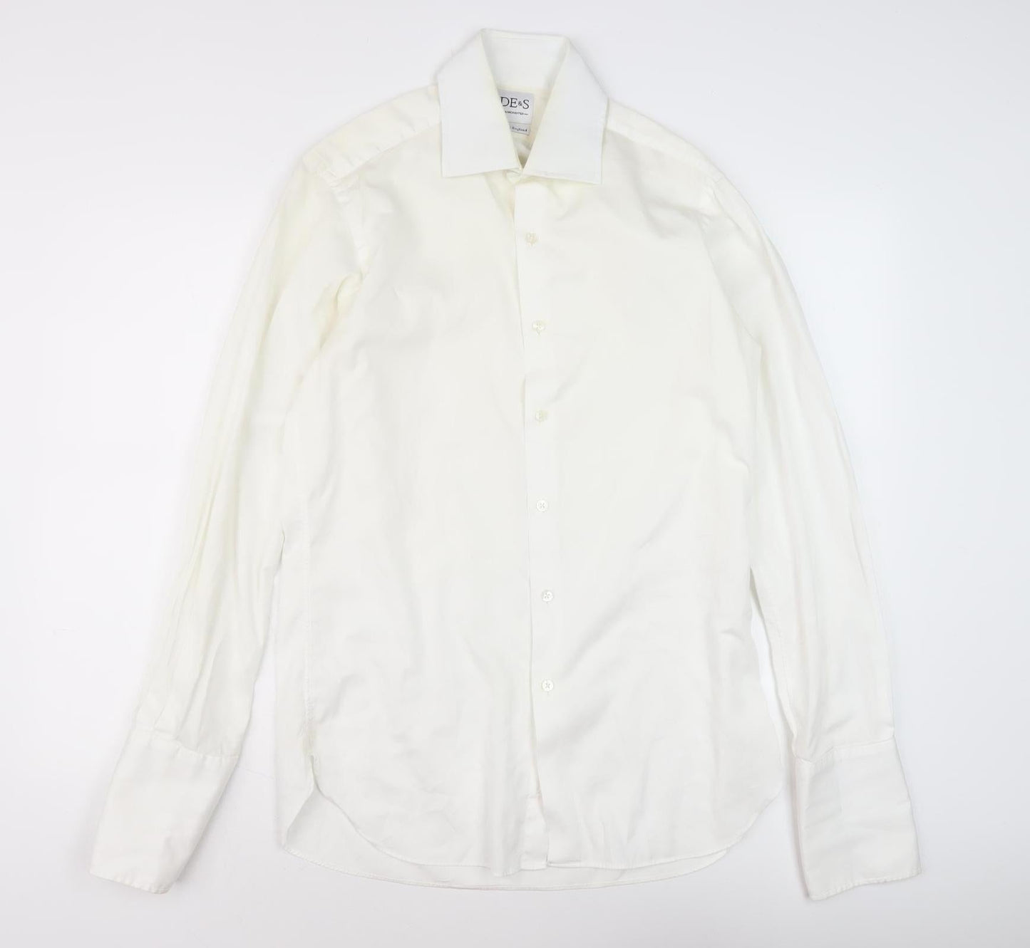 Mens UK Collar Size 16 DE&S Manchester Smart White  Dress Shirt